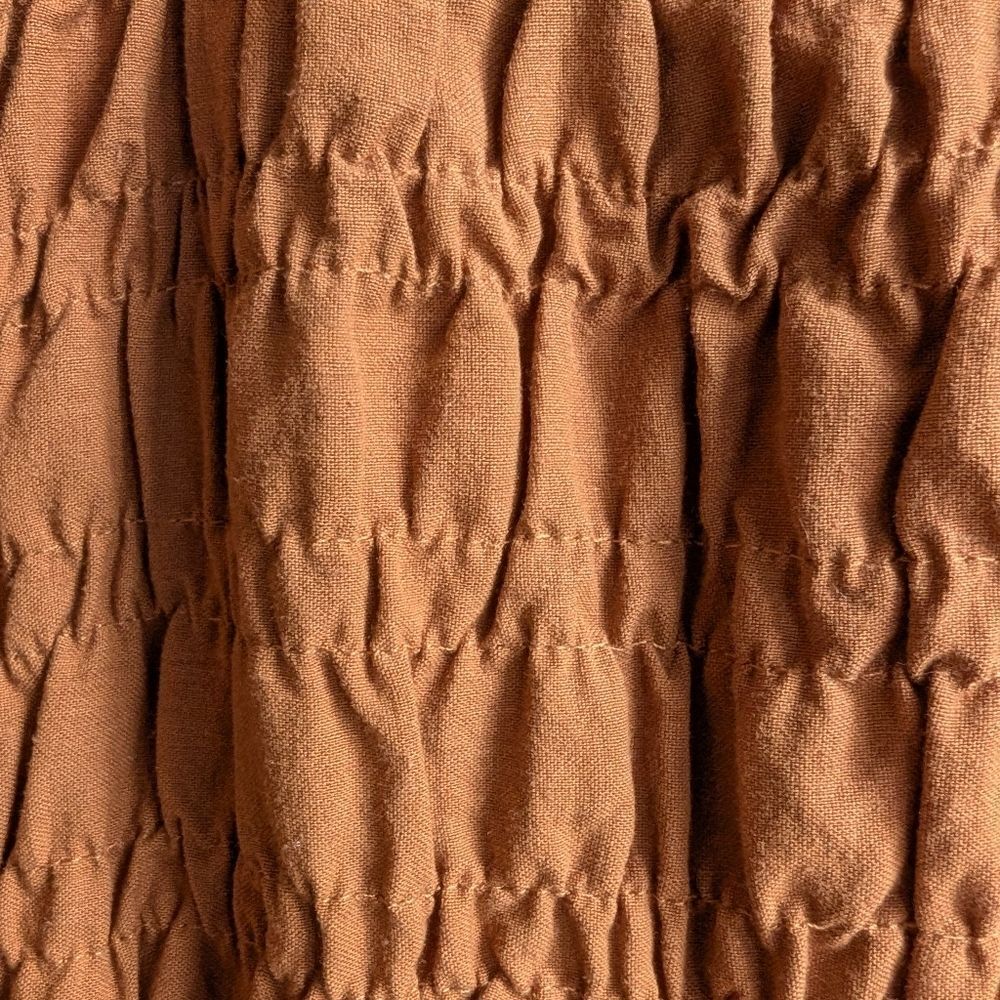Rhythm Rust Smocked Strap Midi in Burnt Orange - Picture 11 of 13